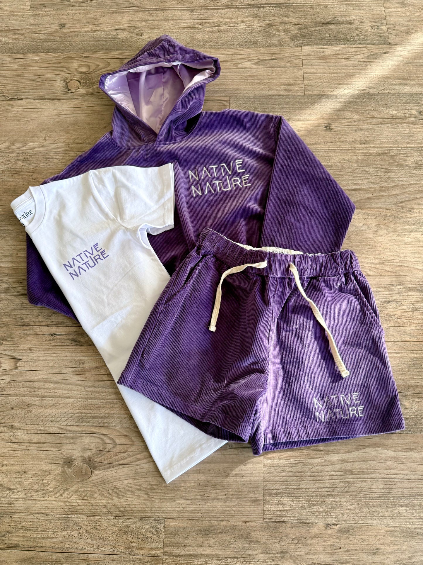 Women's Native Nature Corduroy Crop Hoodie