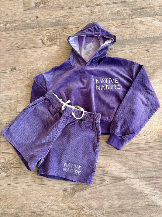 Women's Native Nature Crop Corduroy Set